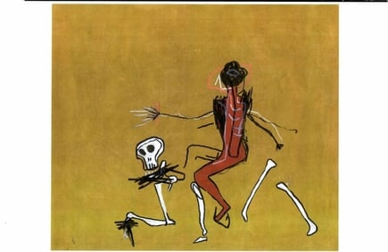 Jean Basquiat Expressionism Print on Thick Paper.