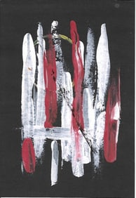 Abstract Painting on paper