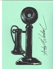 Andy Warhol Mixed Media on Paper. stamp on verso