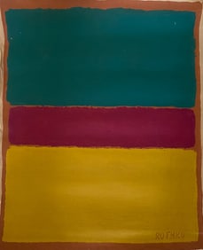 Abstract Painting on Canvas Signed Rothko