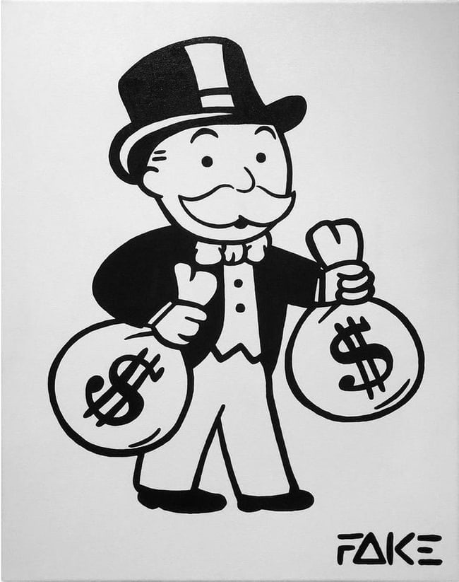 Alec Monopoly Fine Art Print on High Quality Paper: Alec Monopoly Fine Art Print on High Quality Paper.Embossed Stamp.`Paper Size - 12 x 17 Inches. Good Condition. We pack & Ship for you. We take care of the shipping services in house