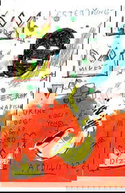 Expressionism Hand Painting Drawing on Cardboard