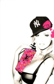 LARGE Signed Graffiti Pop Art Print Death NYC