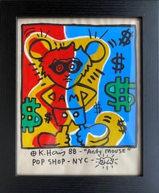 Keith Haring’s “88-Andy Mouse "Pop Shop NYC