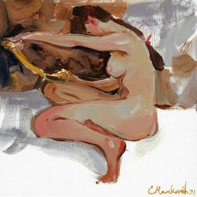 Nude women art female nude Signed