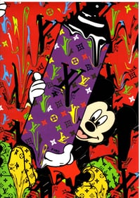 LARGE Signed Graffiti Pop Art Print Death NYC