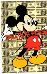 LARGE Signed Graffiti Pop Art Print Death NYC