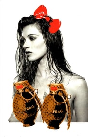 LARGE Signed Graffiti Pop Art Print Death NYC