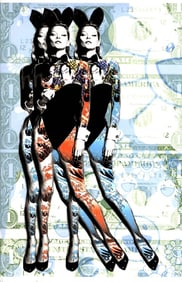 LARGE Signed Graffiti Pop Art Print Death NYC