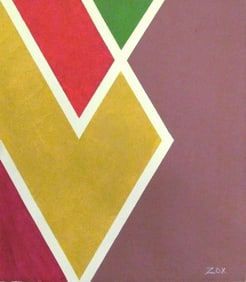 Abstract Canvas Larry Zox