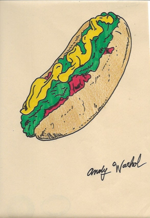 Andy Warhol Mixed Media on Paper (1 of 2)