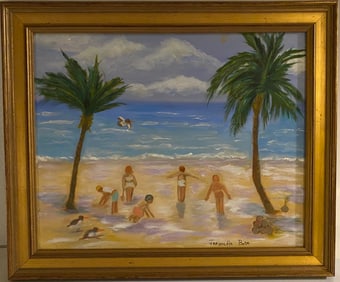 Oil Painting on Canvas Framed Hand painted by artist