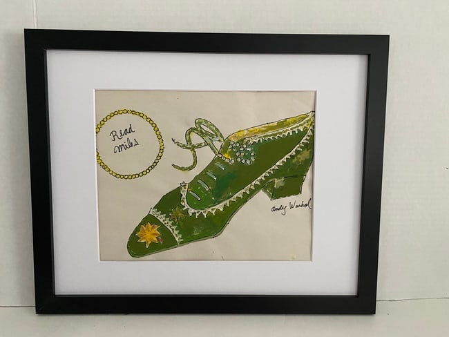 Andy Warhol (Ame 1928-87) Mixed Media Painting on Paper. Pop Art Era.After Artist: Andy Warhol (Ame 1928-87) Mixed Media Painting on Paper. Pop Art Era.After Artist - Approx Measuring: 8 1/4 x 11 1/2 inches.New Frame Size 12 x 15 x 1 inches.Andy Warhol (1928–1987) was an iconic Am