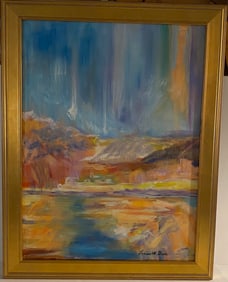 Oil Painting on Canvas Framed Hand painted by artist