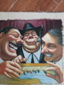 Modern Abstract Oil Painting on Canvas