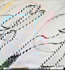 Abstract Painting Lobdell Modern Art 20th Century(After Artist)