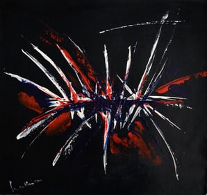 Abstract Canvas Mathieu,(after artist)