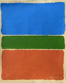 Abstract Painting on Canvas , Modern Art 20th Century.