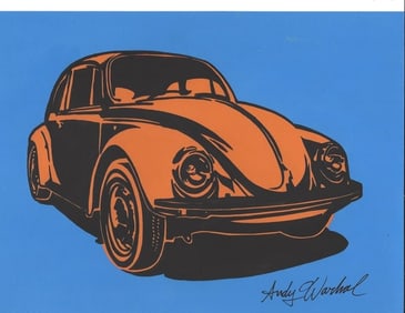 Andy Warhol Mixed Media on Paper. On verso, also stamp