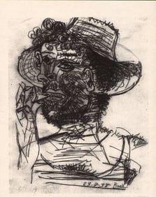 Pablo Picasso Fine Art drawing/print Ink on Paper.
