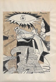 Pablo Picasso Mixed Media on Paper