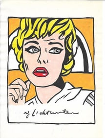 Mixed Media on Paper Roy Lichtenstein (After)