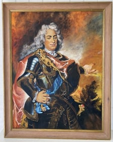 Antique Oil Painting on Canvas Framed