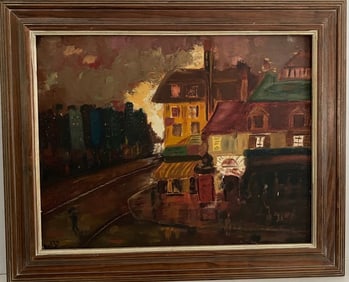 Village sleeps Painting on Canvas Board by Duffy