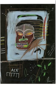 Jean Basquiat Expressionism Print on Thick Paper.