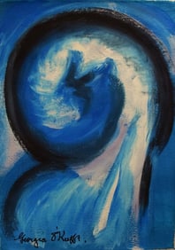 George Okoffe oil Painting on Canvas