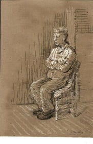 Joseph Smedley 1922-2016 British Modernist Figurative Drawing 1960