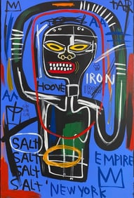 Huge Vintage 1982 Fits Basquiat Painting