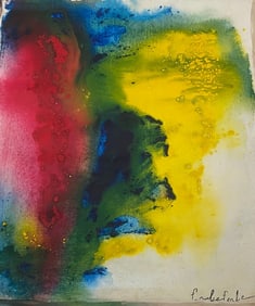 Frankenthaler Old 20th Century Modern Art Painting on Canvas