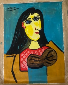 Picasso Old 20th Century Modern Art Painting on Canvas