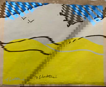 Lichtenstein Old 20th Century Modern Art Painting on Canvas