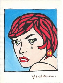 Roy Lichtenstein drawing on Paper (After Artist)