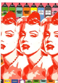 LARGE Signed Graffiti Pop Art Print Death NYC