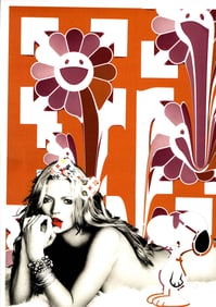 LARGE Signed Graffiti Pop Art Print Death NYC