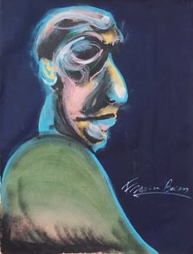Francis Bacon British 1909 -1992. Surrealist Painting on Canvas