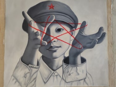 Modern Abstract Oil Painting on Canvas