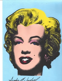 Andy Warhol Mixed Media on Paper. stamp on verso