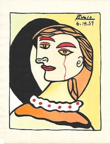 Pablo Picasso Mixed Media on Paper