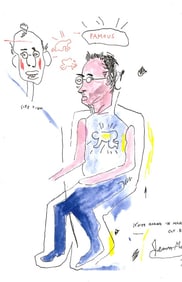 Jean Basquiat Expressionism Print on Thick Paper.