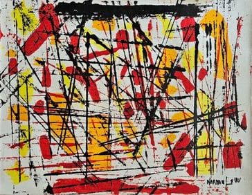 Norman Lewis, Modern Art 20th Century Painting On Canvas