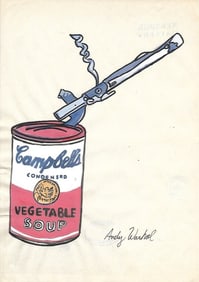 Andy Warhol Mixed Media on Paper