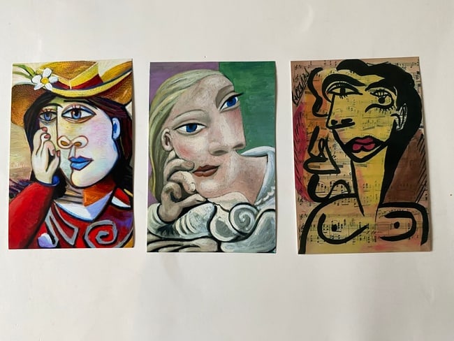 3 Pablo Picasso Color Photo: 3 Pablo Picasso Color Photo size: 6 X 4. NY Collection.See photos for description. Good condition. We pack & Ship for you. We take care of the shipping services in house