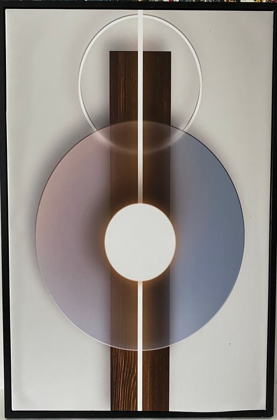 Geometric Nordic Modern Design, Black Frame: Geometric Nordic Modern Design, Black Frame Stretch Canvas Print ready to hang .approx size:23 x 15. Stretch .see photo.We pack & Ship for you. We take care of the shipping services in house.