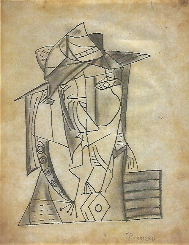 Pablo Picasso Fine Art drawing/print Ink on Paper: Pablo Picasso Fine Art drawing/print Ink on Paper.NY Private Collection stamp on verso.Paper Size: 12 x 8 1/2 Inches. Good Condition. We pack & Ship for you. We take care of the shipping services in h