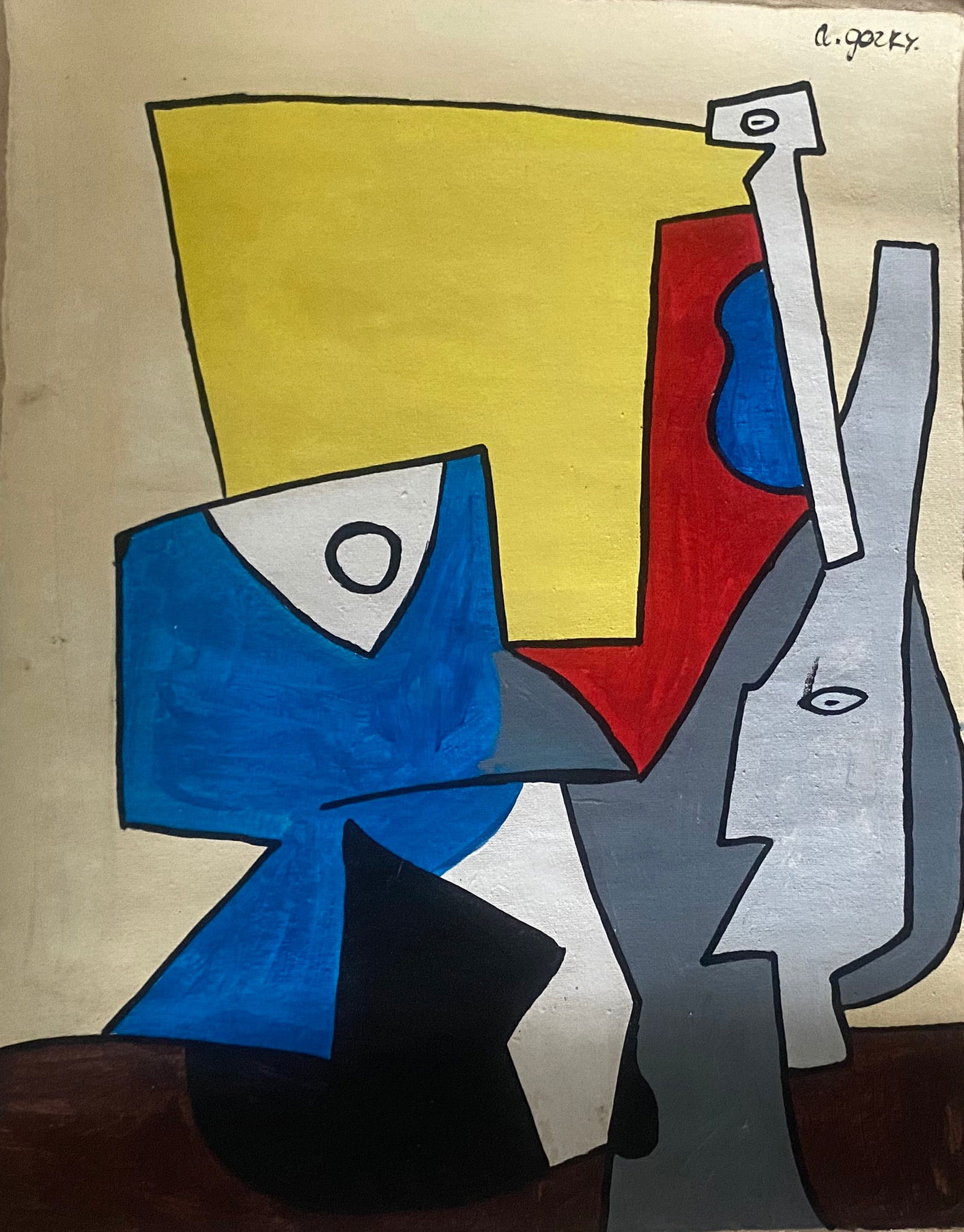 A. Gorky Old 20th Century Modern Art Painting on Canvas: A. Gorky Old 20th Century Modern Art Painting on Canvas (After)Artist. Sold as is.No Documents or COA Approx size:18 x 14 inches. Good Condition .We pack & Ship for you. We take care of the shipping s