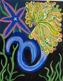 Abstract Painting Art On Canvas